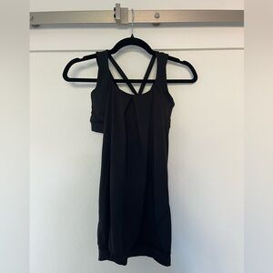 Lululemon Athletica Open-back Bra Top on Black